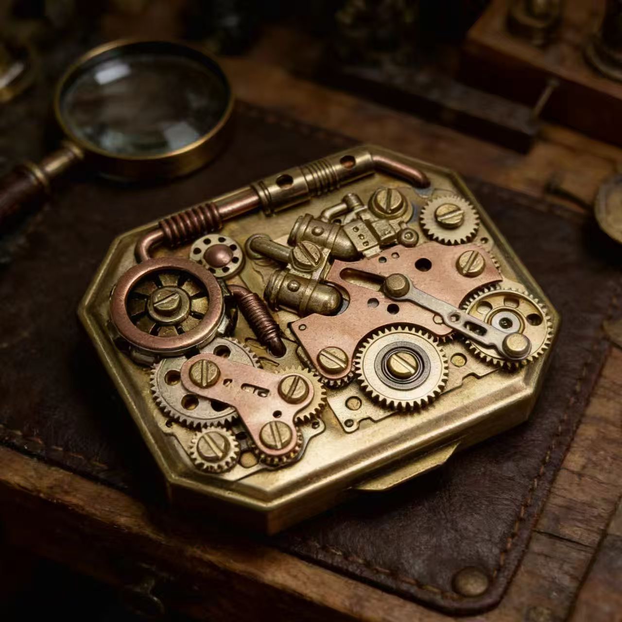 Vintage Pure Copper Gear Keros - Vintage Collectible Accessories ulasan dan harga