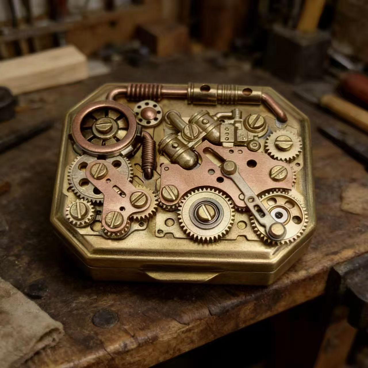 Vintage Pure Copper Gear Keros - Vintage Collectible Accessories ulasan dan harga