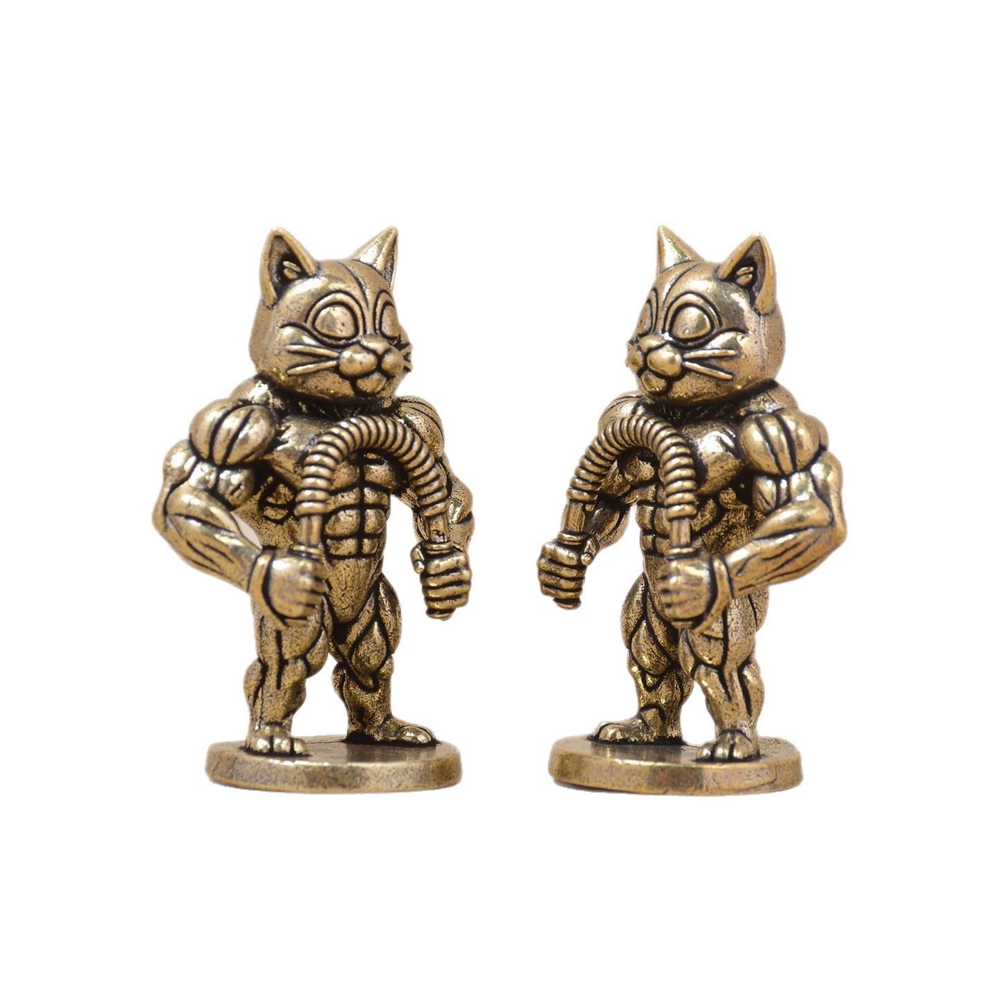 1PC Mini Brass Statue of A Mus - Vintage Collectible Furniture ulasan dan harga