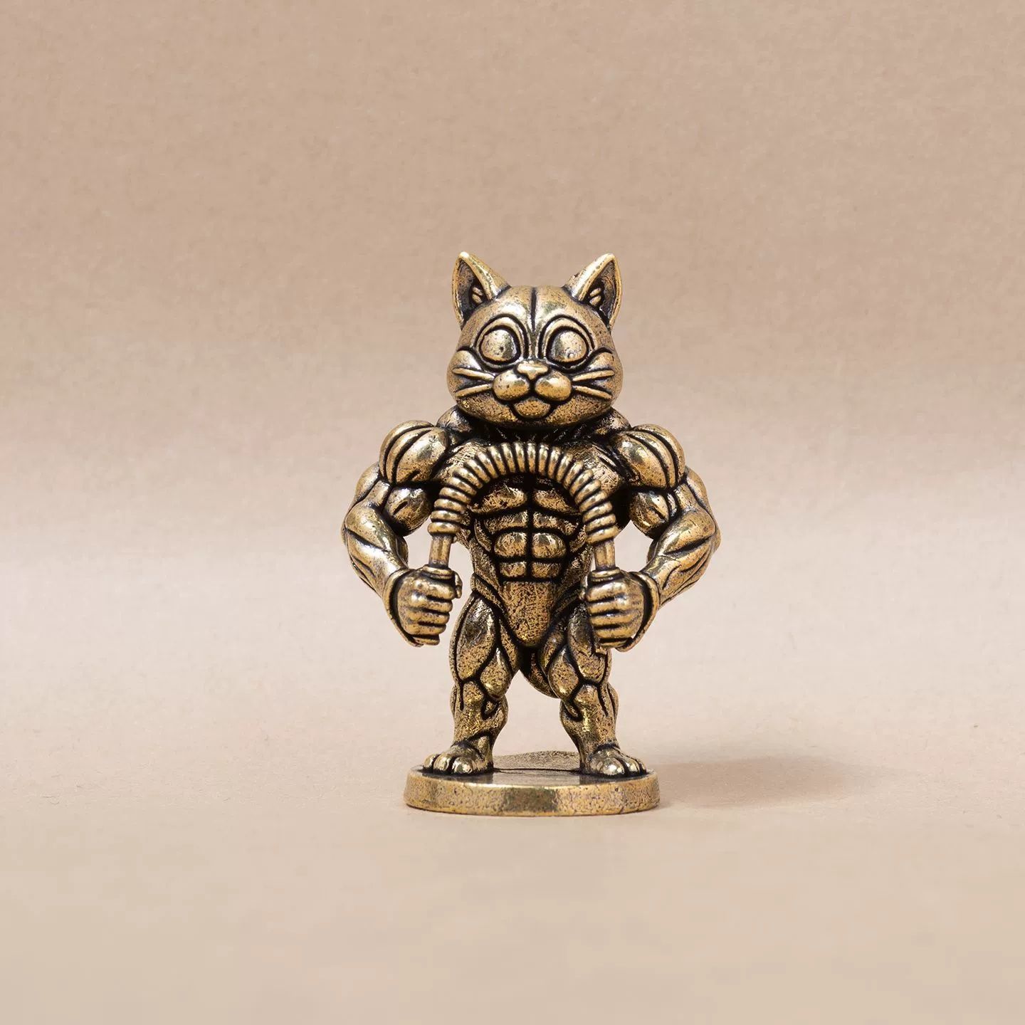 1PC Mini Brass Statue of A Mus - Vintage Collectible Furniture ulasan dan harga