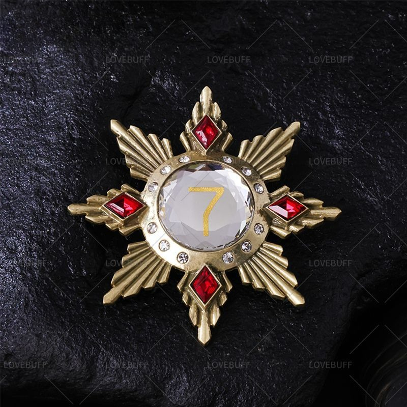 Golden Star Shaped Number 7 Br - Vintage Collectible Clothing ulasan dan harga