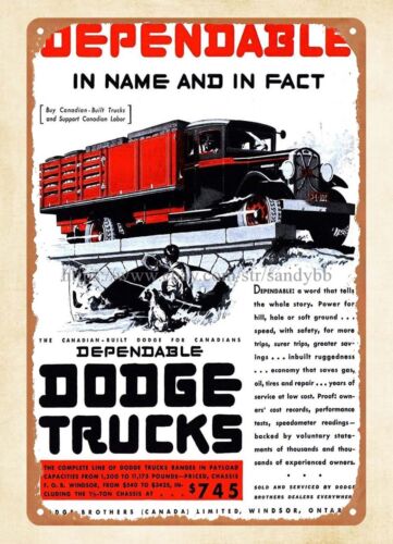 1931  trucks metal tin sign st - Vintage And Collectible Stores ulasan dan harga