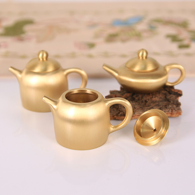 Brass Mini Teapot, Chinese Sty - Vintage Collectible Furniture ulasan dan harga
