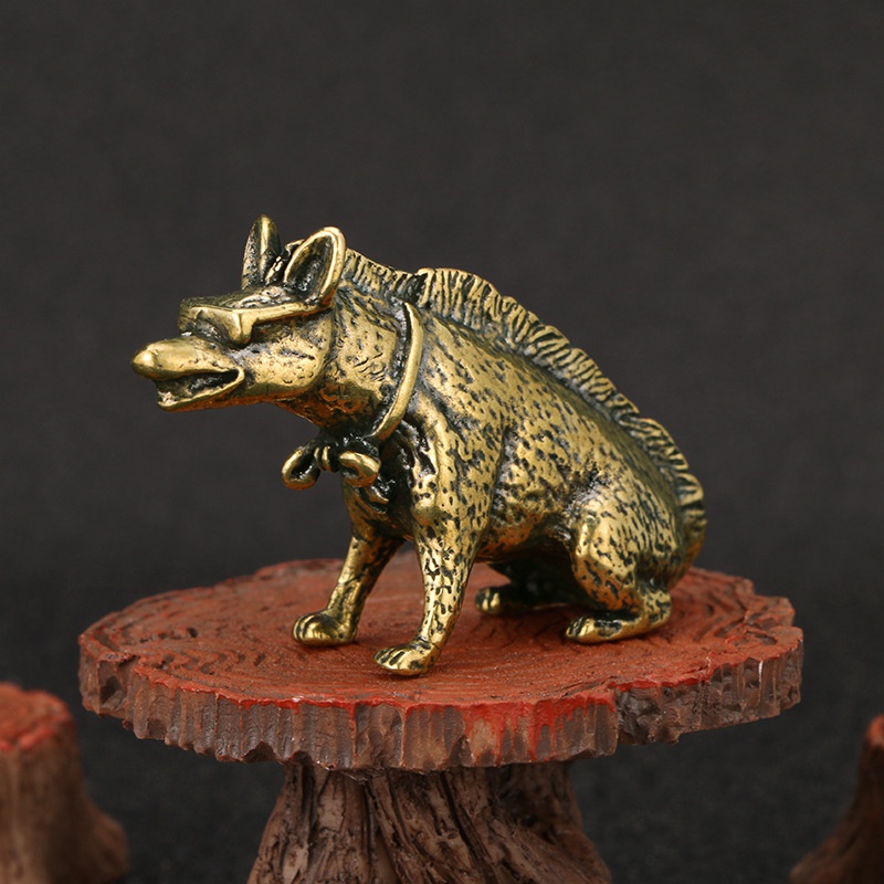 Brass Hyaenidae with Eyes Stat - Vintage Collectible Accessories ulasan dan harga