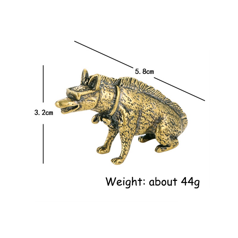 Brass Hyaenidae with Eyes Stat - Vintage Collectible Accessories ulasan dan harga