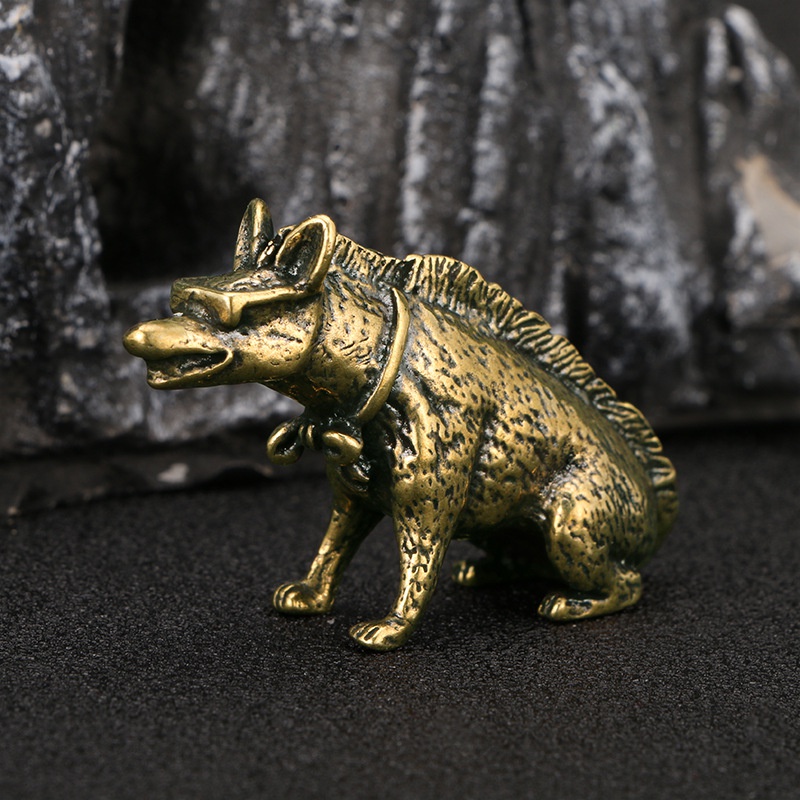 Brass Hyaenidae with Eyes Stat - Vintage Collectible Accessories ulasan dan harga