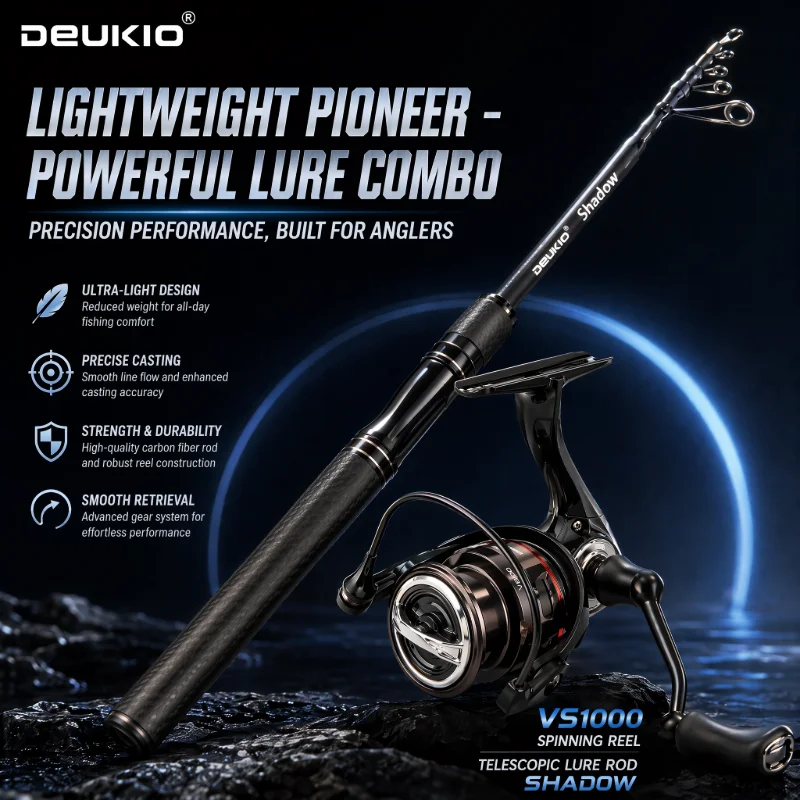 DEUKIO 1.68/1.8M Fishing Rod R - Developing Tank Reel ulasan dan harga