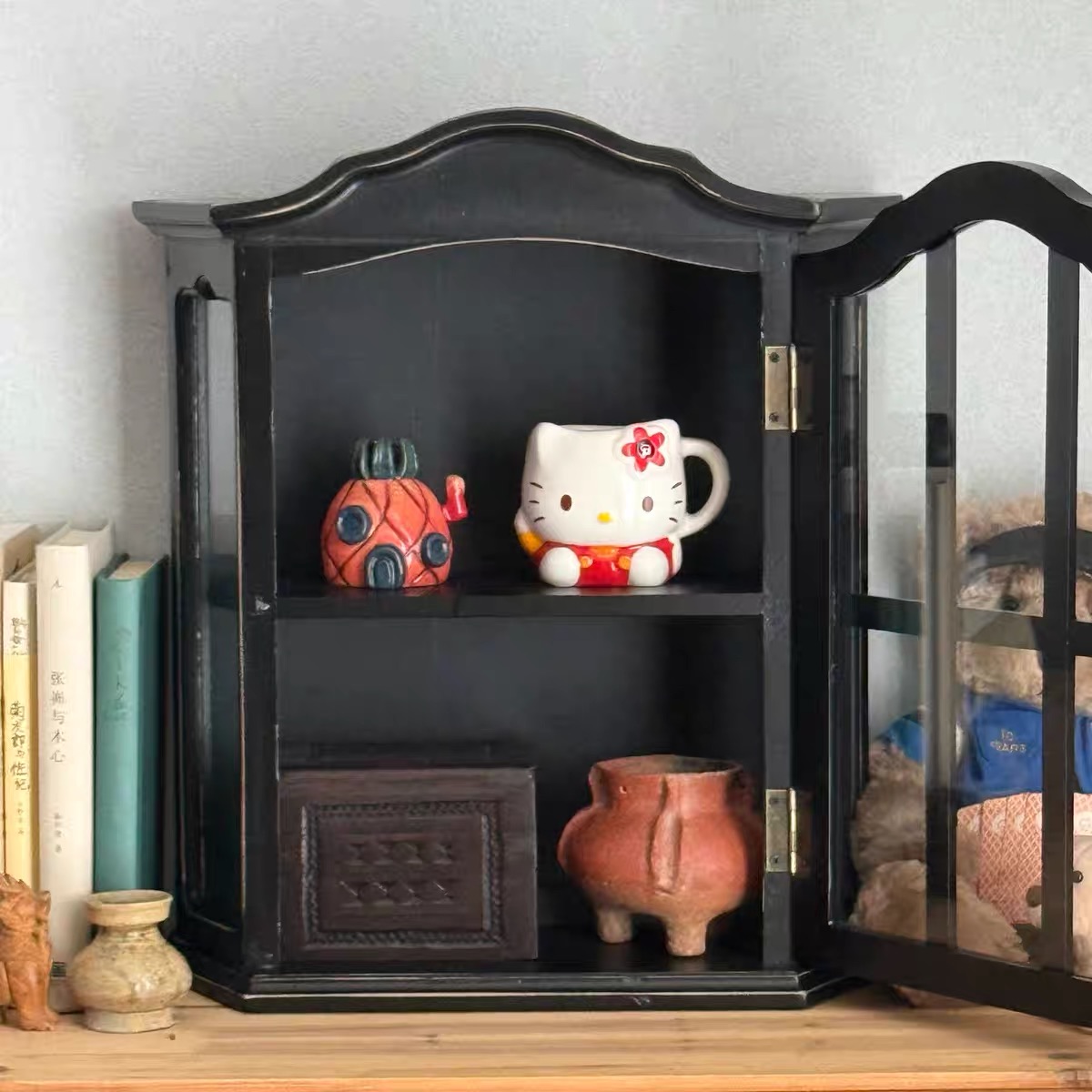 Vintage Distressed Wood Wall C - Vintage Collectible Furniture ulasan dan harga