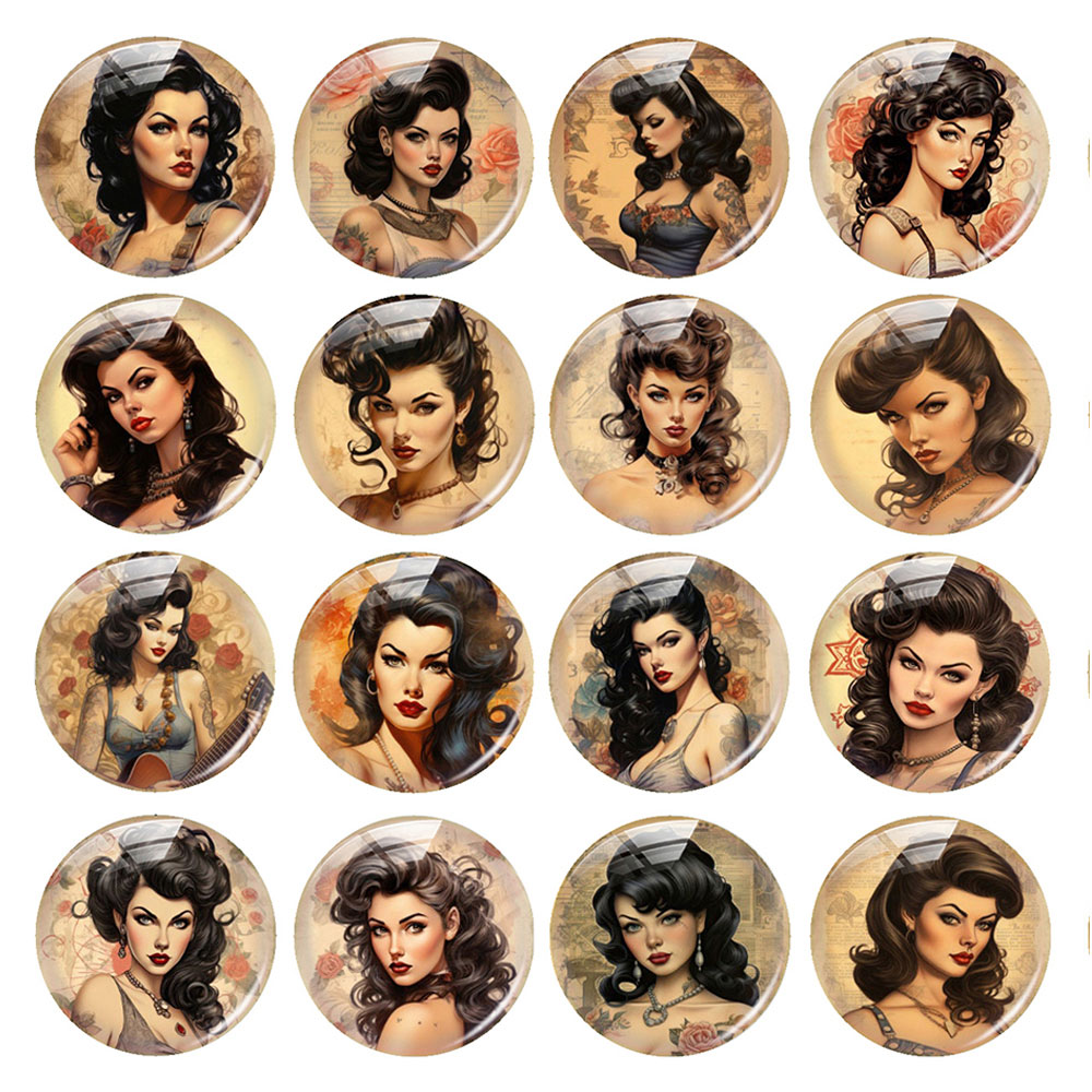 Random Mixed Round/Oval/Square - Vintage Jewelry Collection ulasan dan harga