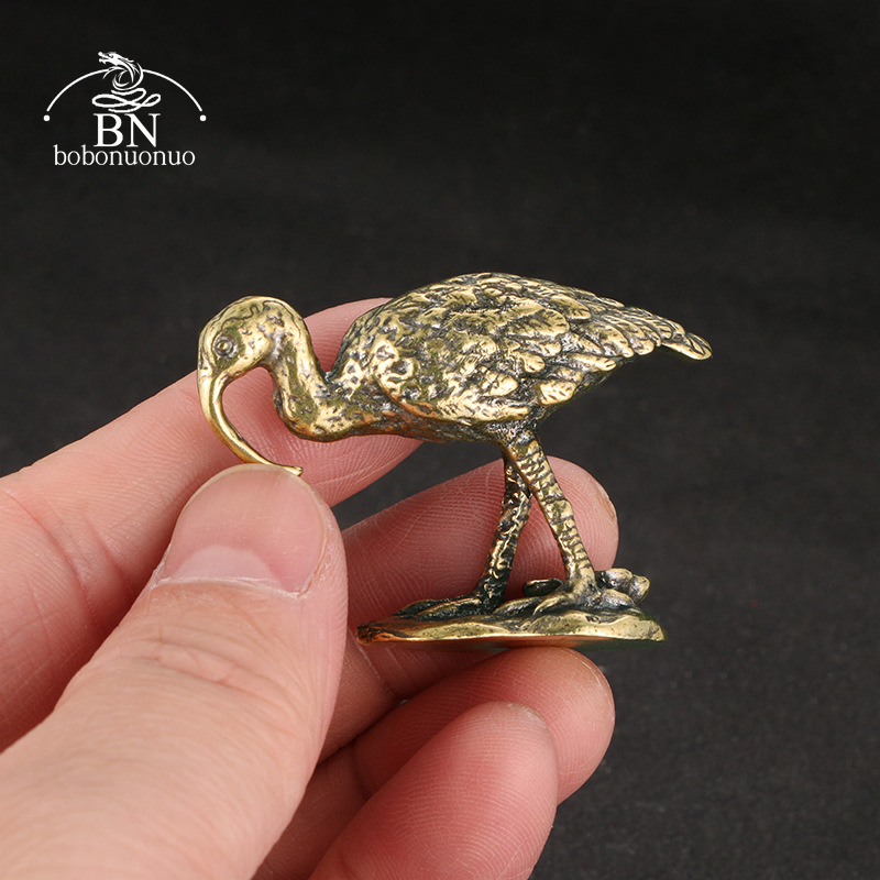 Brass Vintage Long-billed Cran - Vintage Collectible Accessories ulasan dan harga
