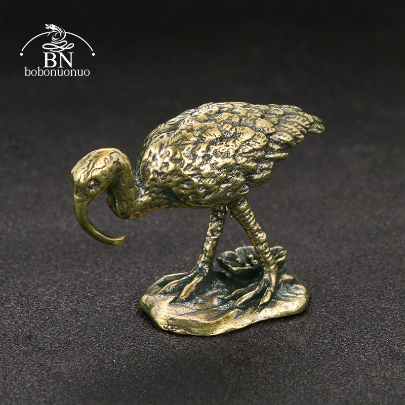 Brass Vintage Long-billed Cran - Vintage Collectible Accessories ulasan dan harga