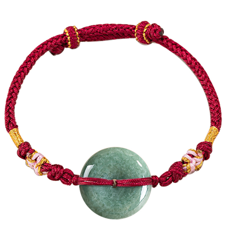 Green Myanmar Jadeite Donut Br - Vintage Jewelry Collection ulasan dan harga