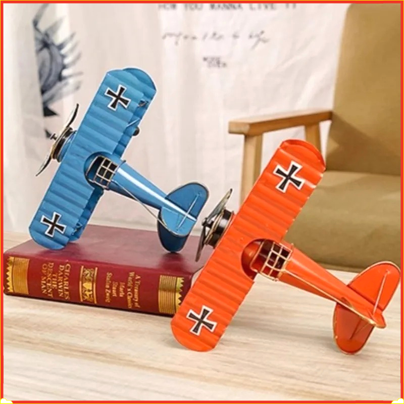 Vintage Retro Metal Plane Moto - Vintage Collectible Furniture ulasan dan harga