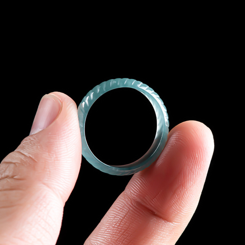 Blue Real Burmese Jadeite Ring - Vintage Jewelry Collection ulasan dan harga