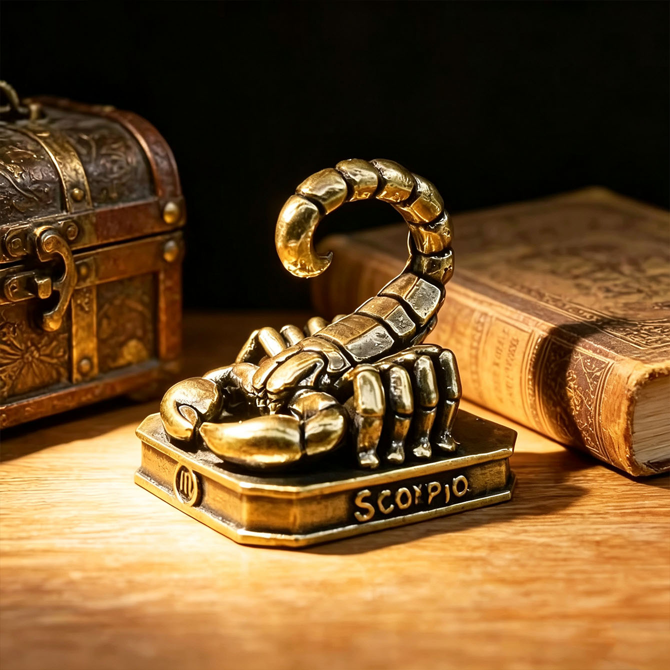 Handmade Brass Zodiac Ornament - Vintage Collectible Furniture ulasan dan harga